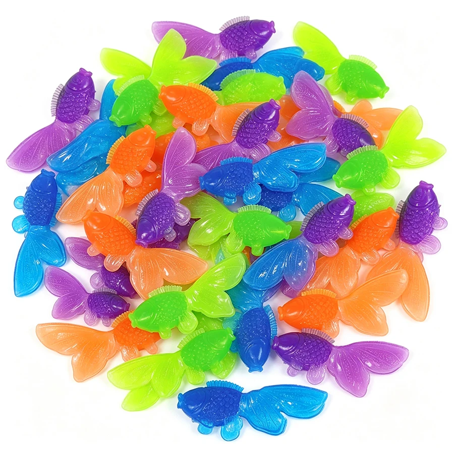 12/24/36pcs Color Artificial Goldfish Floating Fake Fish Ornaments Simulation Goldfish Decor for Aquarium Fish Tank, Fish Bowl