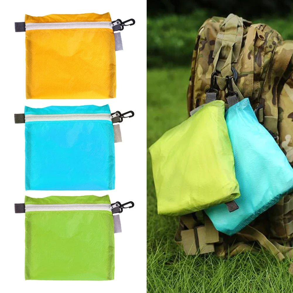 Ultralight Pocket Pouch Cosmetic Organizer Outdoor Waterproof Bag Swimming Bag Camping Hiking with Hook Zipper Storage Bag 4pcs