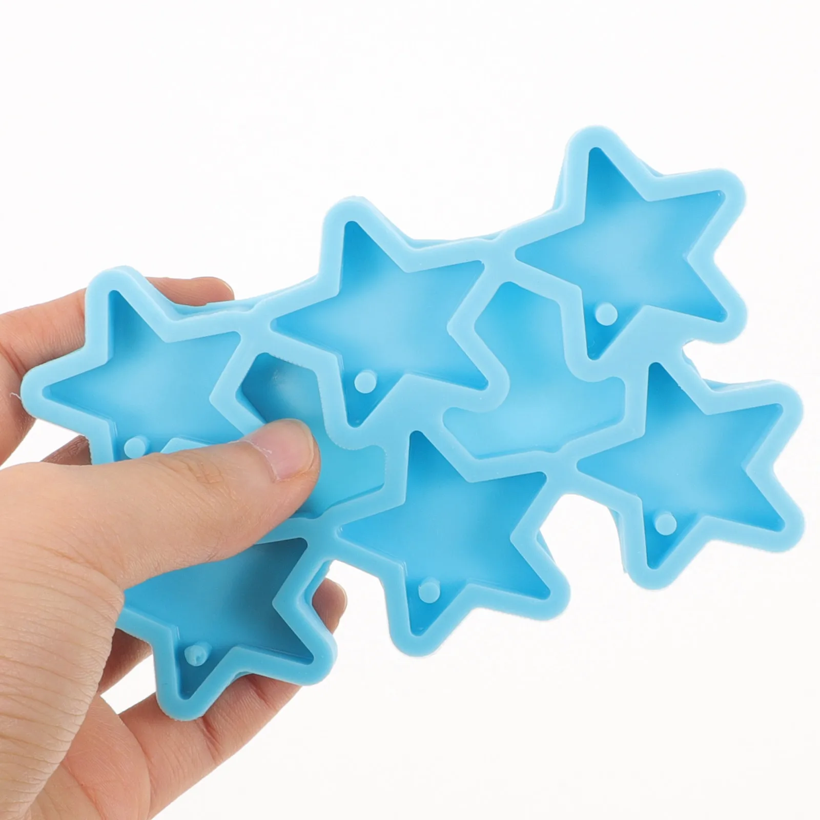 

2pcs Stars Mold For Epoxy Resin Pendant Diy Jewelry Silicone Earring Molds Silicone Crafts Dangle Earring Charm Casting Molds