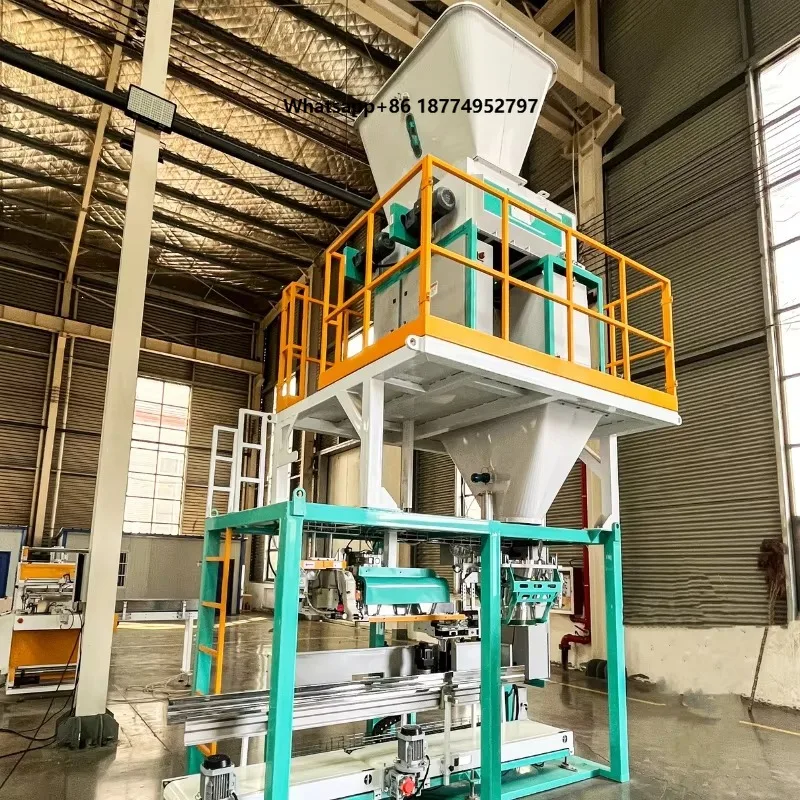 Heavy Woven Bag Vertical 25kg 50kg Soybeans Potato Weighing Filling Packing Machine