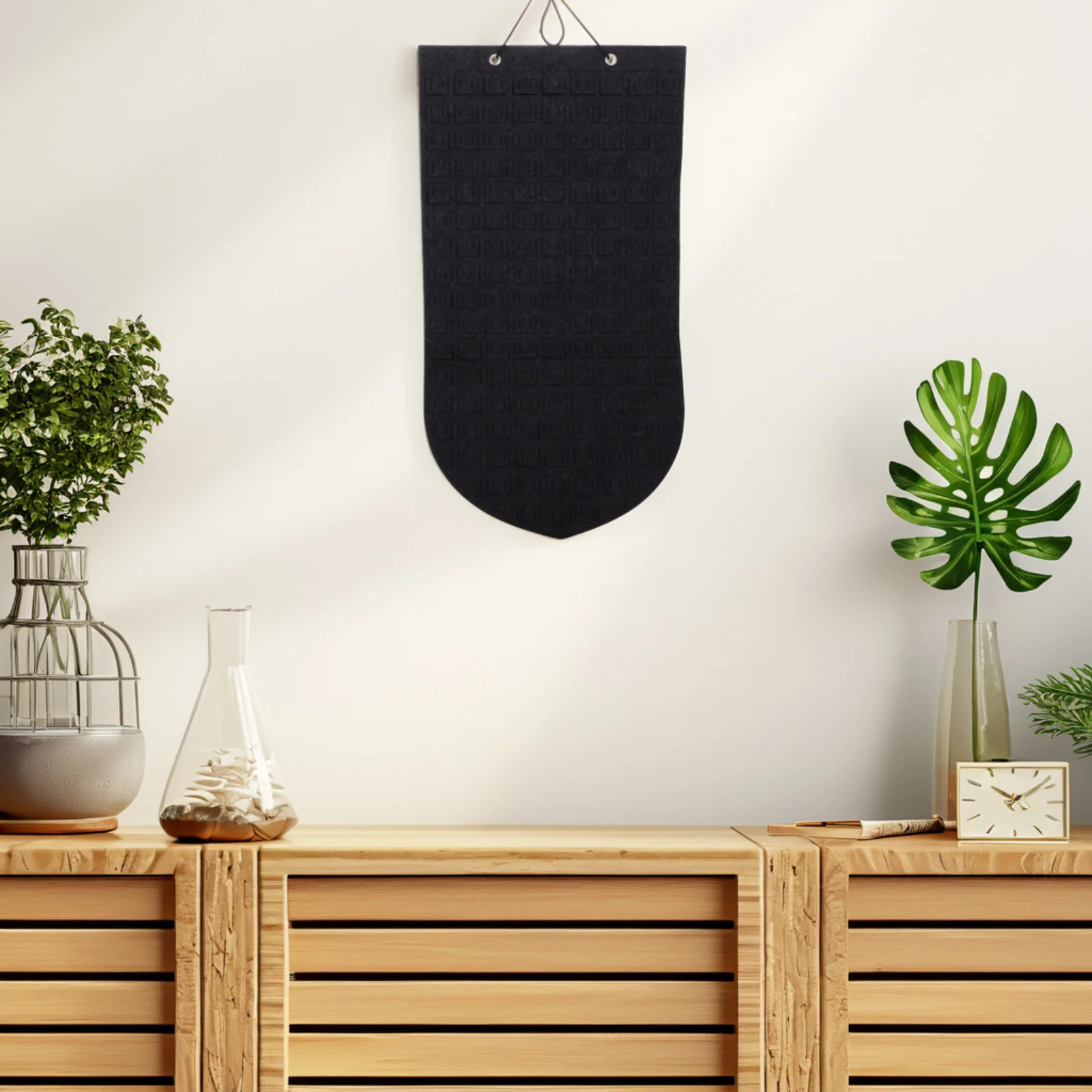 Jewelry Organizer Bag Brooches Earrings Storage Hanging Wall Display Felt Material Space Saving Minimalist Design Pin