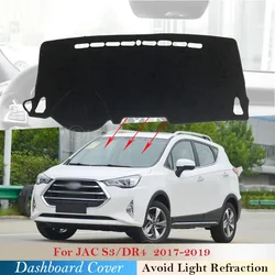 Dashboard Cover Protective Pad for JAC S3 DR4 2017 2018 2019 Car Accessories Sunshade Anti-UV Carpet Dashmat S3 DR4 2019