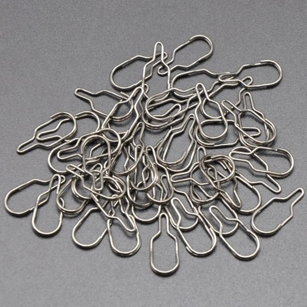 100Pcs Fishing Nice HookedSnap Pin Multifunctional Metal Fishing Barrel Swivel Lure Connector Fishing Supplies pesca