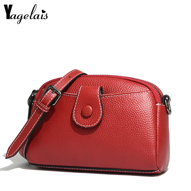 High Quality Purse Genuine Leather Women Cowhide Shoulder Bags Designer Crossbody For Ladies Luxury Fashion Small Messenger Bag