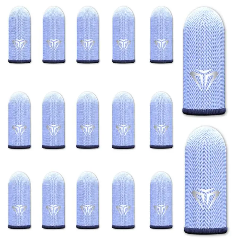 ﻿   2 pçs jogo móvel luvas de ponta do dedo sweatproof anti-deslizamento tela de toque manga de dedo respirável jogo capa de ponta do dedo para gamer