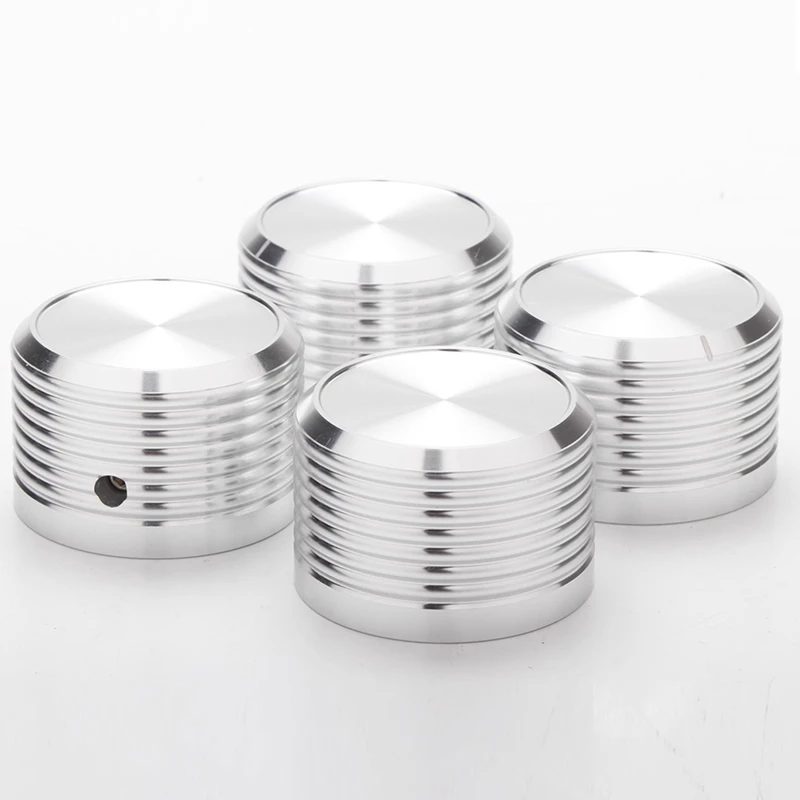 4Pcs 38X25mm Solid Aluminum Guitar AMP Amplifier Knob Amplifier Radio Player Potentiometer Volume Knob