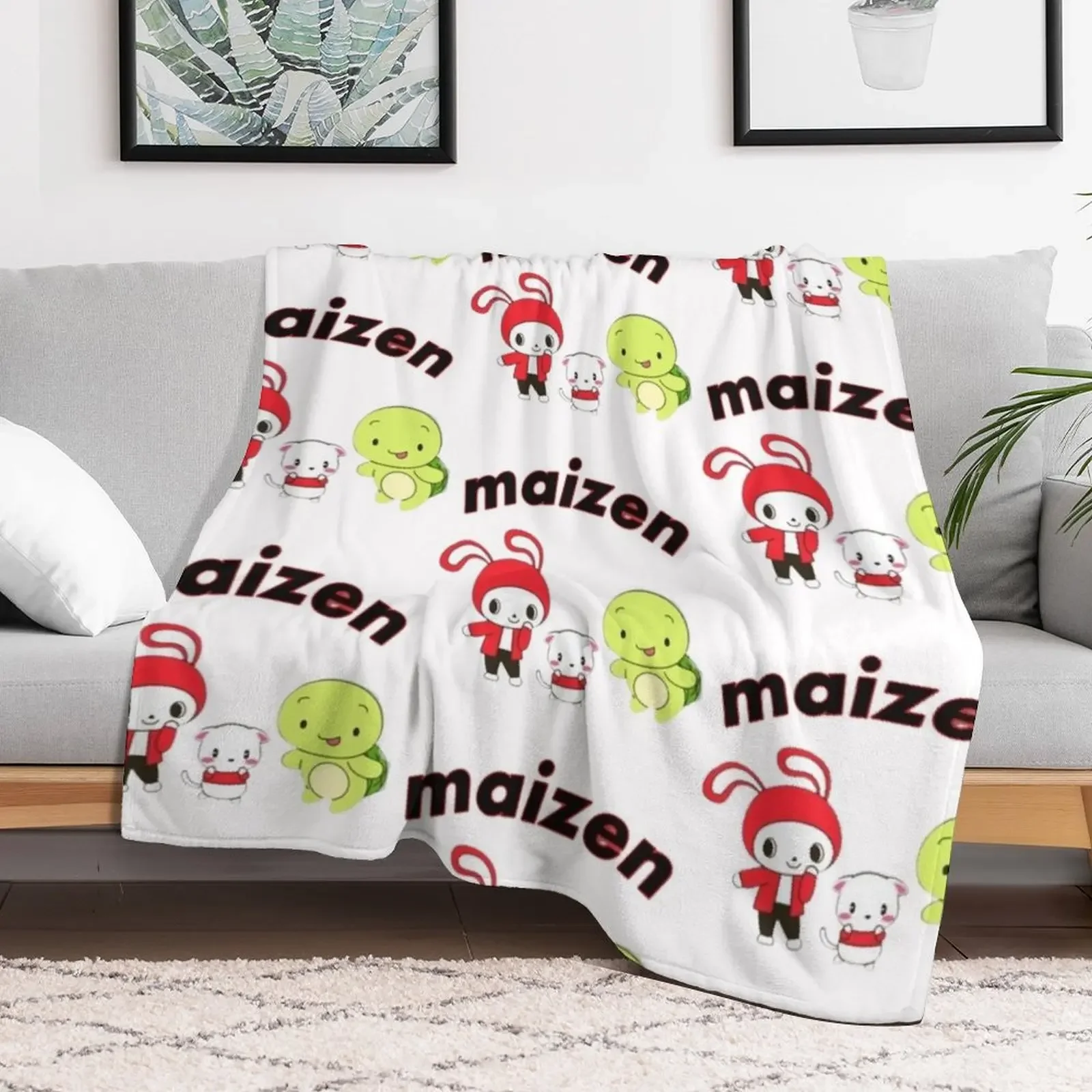 Jj And Mikey Maizen Throw Blanket Cute Summer Beddings Furry Heavy Blankets