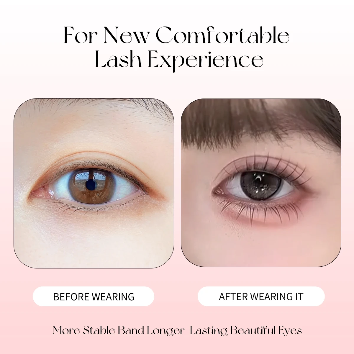 36Clusters Invisible No-Glue Eyelash Clusters Ultra Thin Feather Lashes Zero Weight False Eyelashes with Liquid Bond for Girls