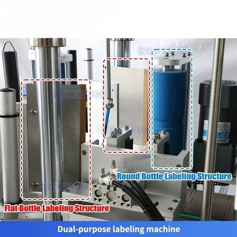 Zonesun خط التعبئة والتغليف ملء السد وآلة وضع العلامات للمنتجات الكيميائية حشو السائل المسنن ZS-FAL180F6 #6