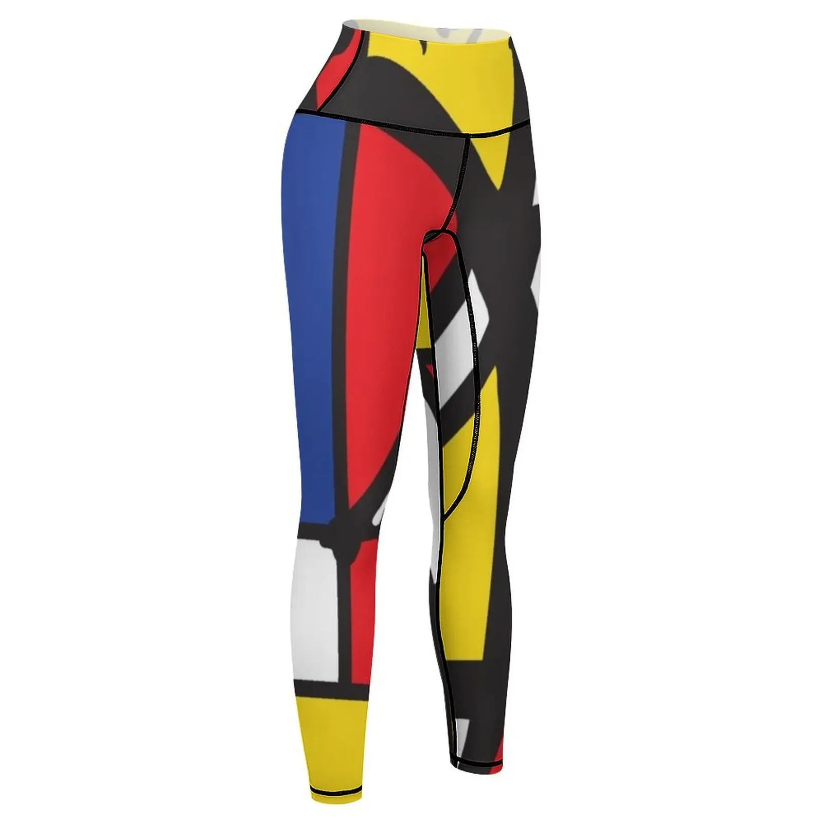 Mondrian Bicycle art Leggings Jogger pants Fitness woman Women's pants gym wear Womens Leggings