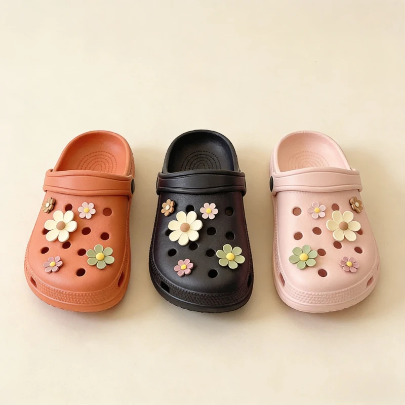 Hot Sales Shoes Charms Ready To Put on White Daisy Sunflower Combination Suit Shoe Buckle Girlish Shoes Accessories