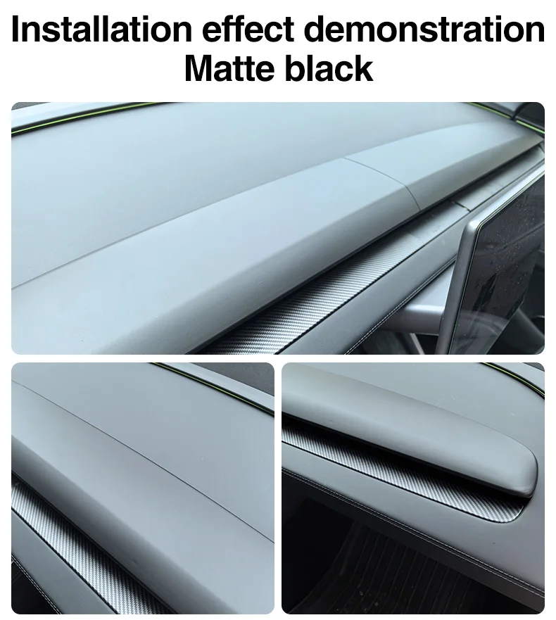Für Tesla Model 3 Highland Armaturenbrett-Abdeckung Model Y Juniper Model Y L 2025 ABS-Verkleidungsleiste Split-Streifen-Abdeckung Innenraum-Zubehör – Detail 11