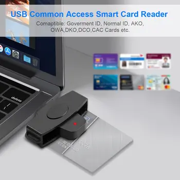قارئ بطاقات SIM الذكية من النوع C لبطاقات البنوك، يدعم بطاقات IC/ID و EMV و SD و TF و MMC، قارئ بطاقات USB-CCID و ISO7816 و DNI و Citizen 12 best sales قارئ الهوية - №11