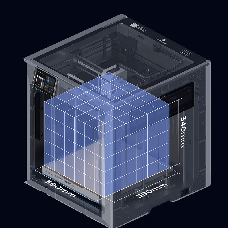 3D Printer, Desktop-sized Large Print, 390*390*340mm, with Automatic Leveling.