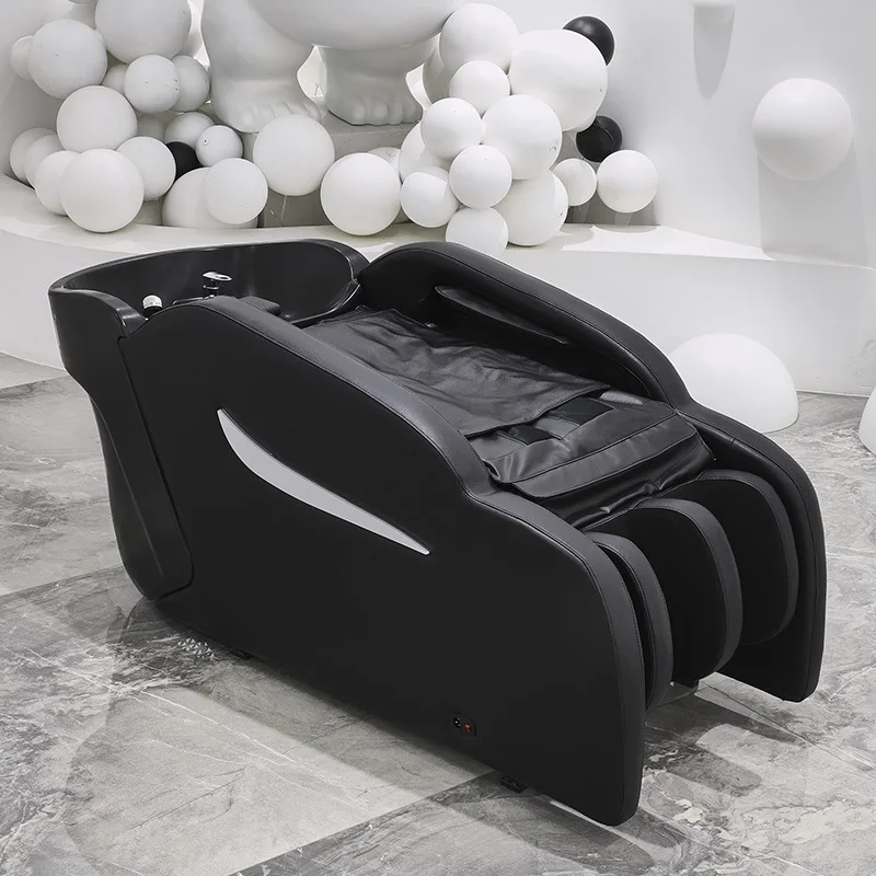 Intelligent massage shampoo bed special head therapy fumigation water cycle for barber shop