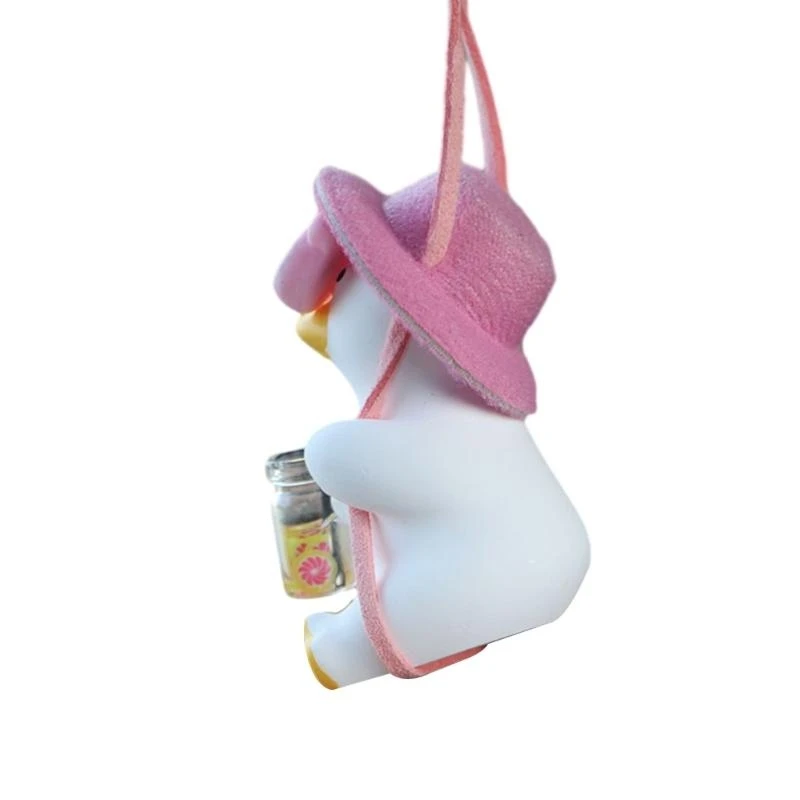 R1WA Swing Duck Car Auto Rearview Mirror Hanging Ornament Delightful Decoration