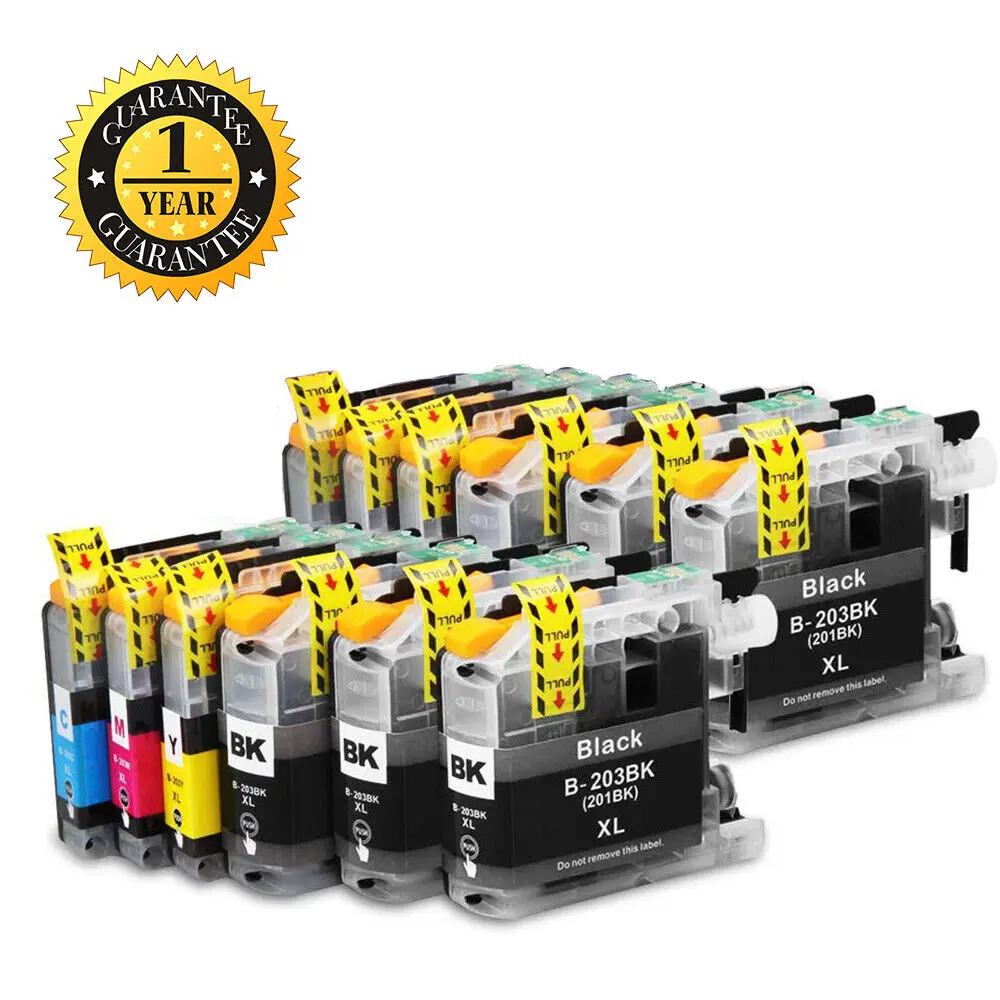 12 PACK LC-203 LC203 XL Ink Combo For Brother MFC-J460dw MFC-J480dw MFC-J485dw