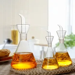 High Borosilicate Glass Oil Pot Household Leak-proof Oil & Vinegar Pots Kitchen Pot Soy Sauce Pot Oil Tank Seasoning Bottle Tool