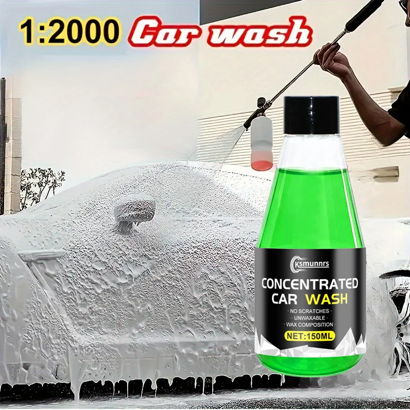 Car Exterior Care Liquid - Pink High Foam Model | Creamy and Dense Full Car Coverage | Protective Paint Polish Suitable for All