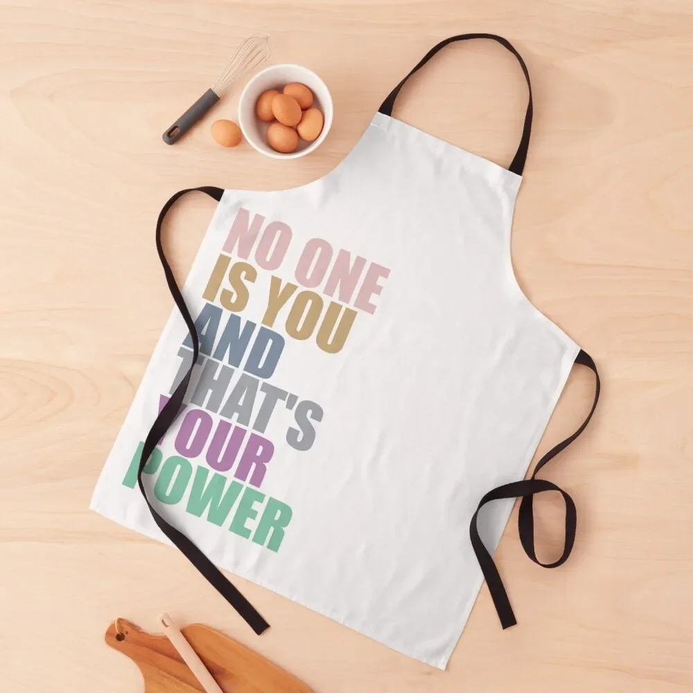 No One Is You And Thats Your Power Apron For Man Restaurant Apron