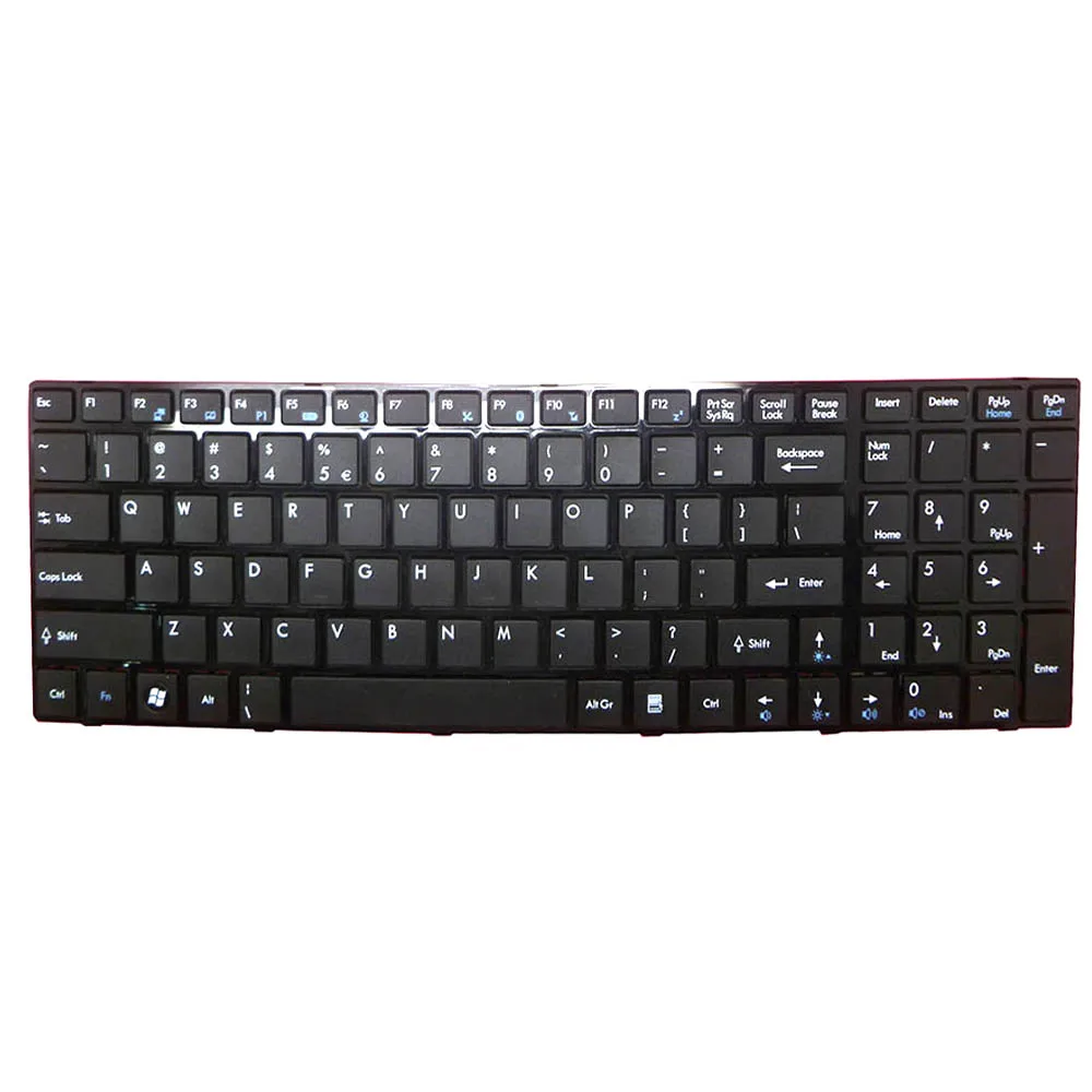 Tastiera portatile inglese americana per RABOOK per Firebat F620 nera con cornice