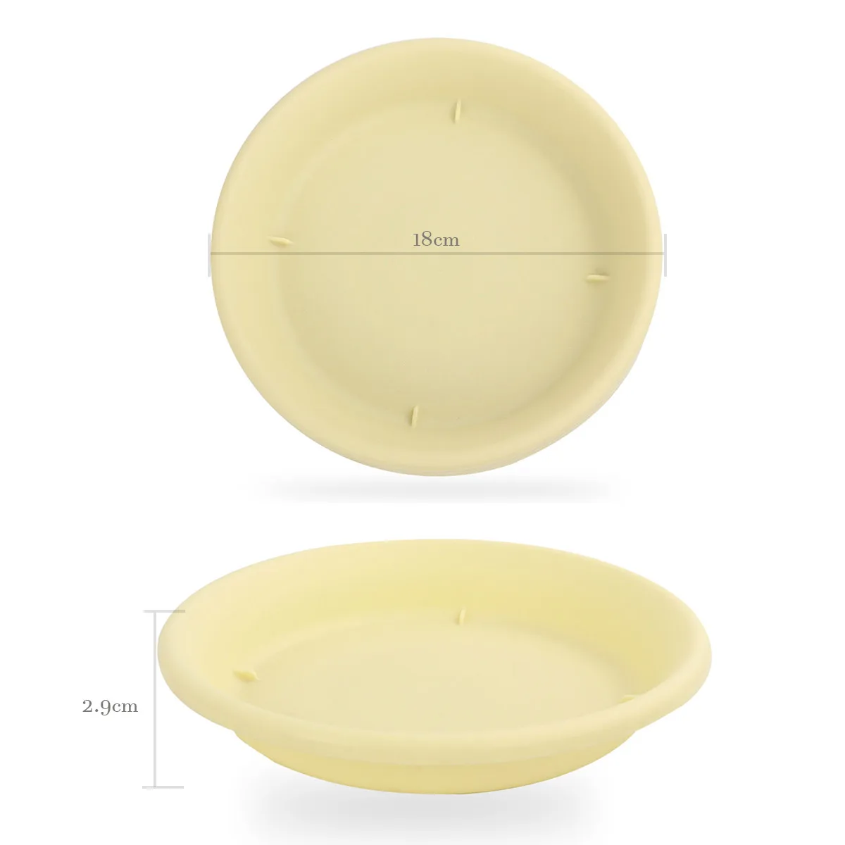 

6 Pcs Flower Pot Tray Sturdy Durable Plastic Planters Saucer for Indoor Plants Garden Accessories Prevent Water Spills Soil