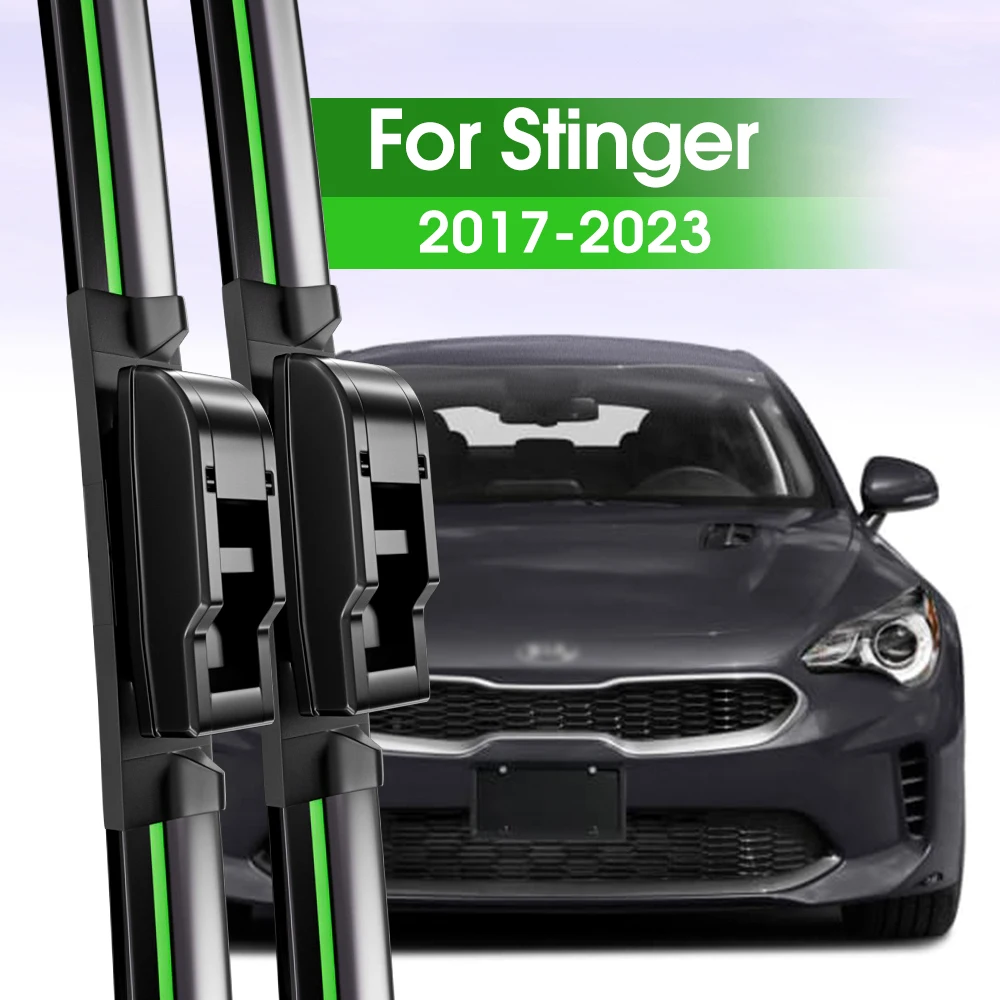 

2pcs Front Windshield Wiper Blades For Kia Stinger 2017-2023 2018 2019 2020 2021 2022 Windscreen Window Accessories