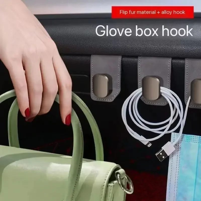 

Universal Glove Box Hidden Car Hook For Car Passenger Purse Bag Hanger Hat Umbrella Holder Interior Storage Auto Accessories