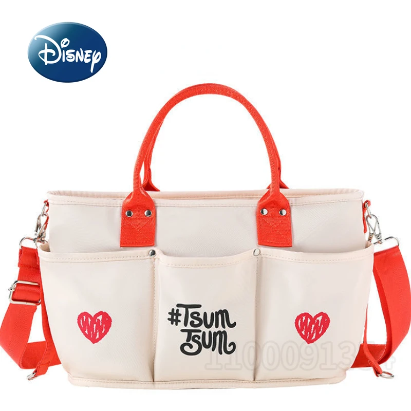 Disney-Bolsa de pañales Original para bebé, bolso de mano de dibujos animados Winnie The Pooh, gran capacidad, multifuncional, impermeable