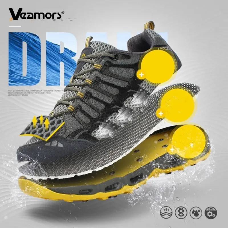 Outdoor Camping Hiking Shoes Men Tactical Sport Quick-Drying Upstream Shoes Women Sneakers Breathable Waterproof Trekking