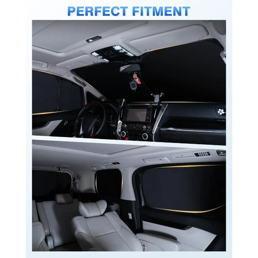 الزجاج الأمامي الشمسيات لهوندا أكورد 20182022 الجانب الخلفي نافذة الظل مجموعة غطاء نافذة الشمس قناع مانع حماية الخصوصية Kee #5