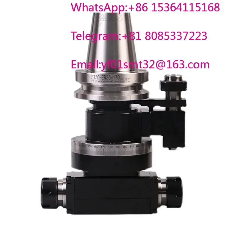 CNC 90 Degree Right Angle Milling Head BT40 BT50 Bidirectional Output Side Head For Machining Center Angular Milling Processing