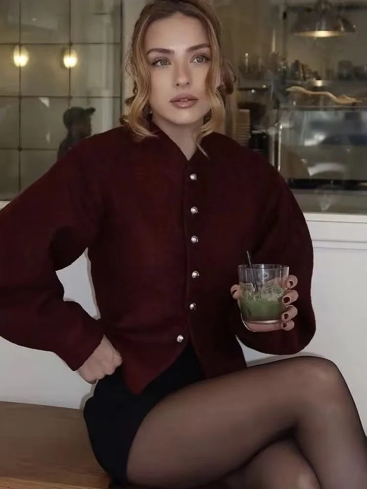 

HH женская осенняя модная короткая куртка с простыми пуговицами, декоративная тонкая куртка с длинными рукавами, женское повседневное свободное уличное пальто