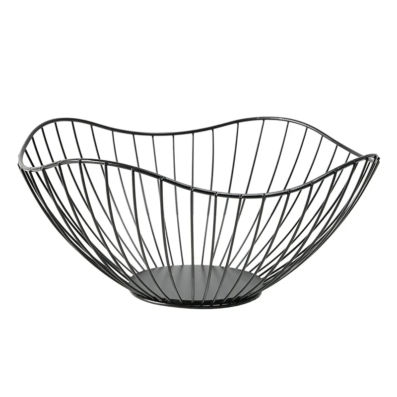 Nordic Fruit Basket - Wrought Iron Snack Bowl, Modern Coffee Table Decor, Living Room Organizer, Unique Gift for Home