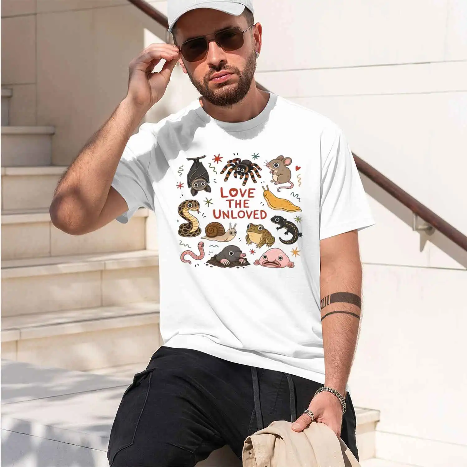 Love The Unloved T-Shirt Funny Cute Weird Animal Tee Casual Round Ne Science Nerd Animal Lover Graph T-Shirts 2026 New Model Sho