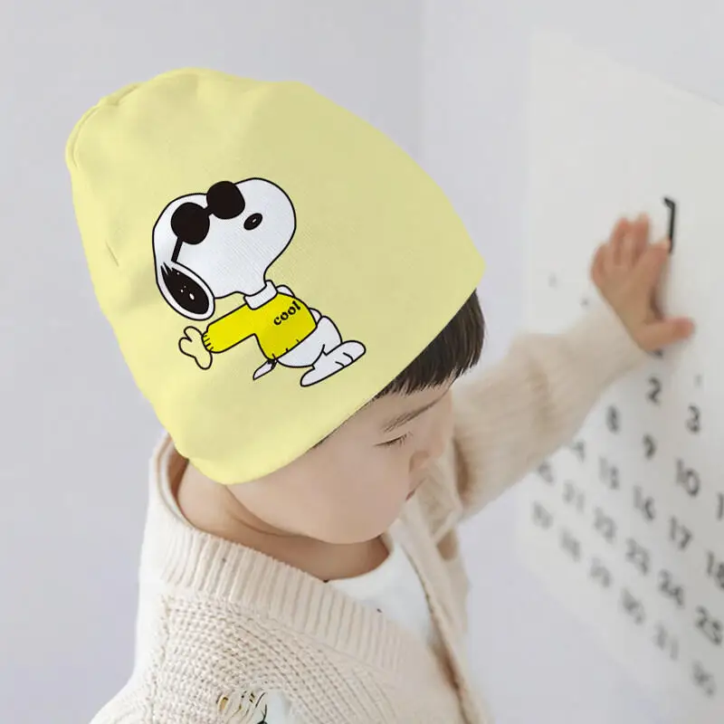 Snoopy Thermal Wind Resistant Pullover Hat Unisex Cold Proof Head Cap Daily Fashion Headwear Present for Fashion Wear Lovers