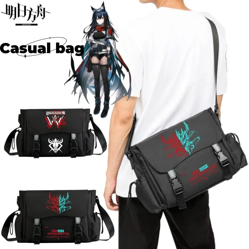 New Arknights Doctor Amiya Lappland Skadi Game Peripheral Package Style Student Large Capacity One-Shoulder Crossbody Bag Gift