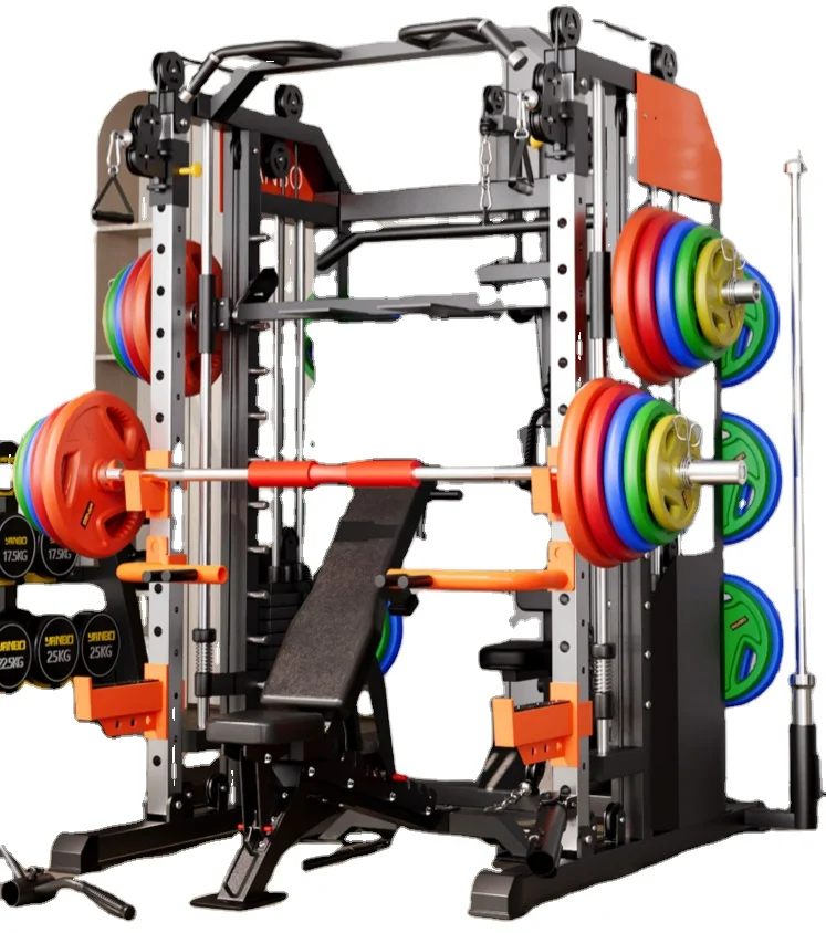 Fitness equipment comprehensive trainer gantry fitness equipment home smith machine squat rack multi functional trainer