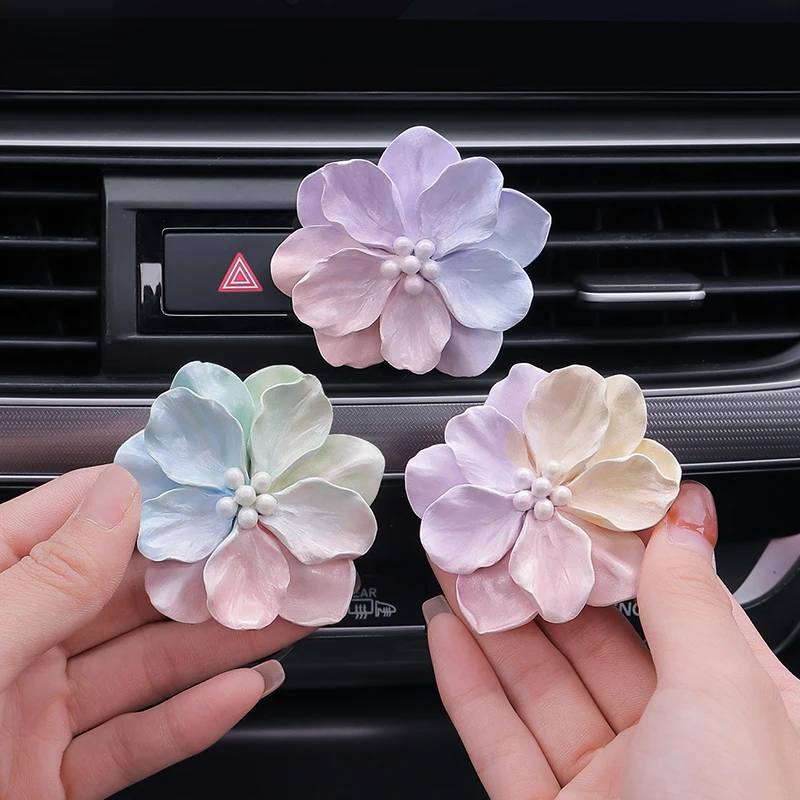 

Camellia car aromatherapy car air conditioning outlet ornaments car interior ornaments girls high-end perfume diffuser