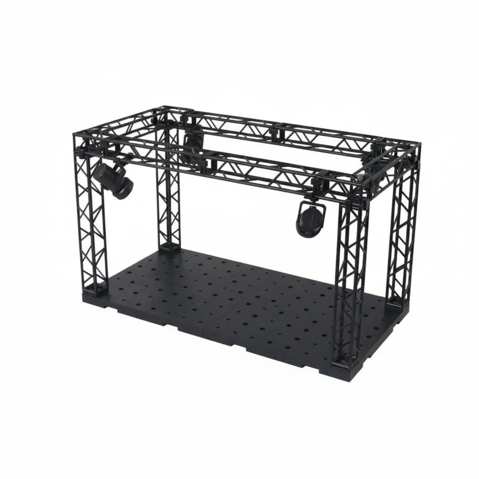Diorama Display Stage Modular Lighting Assembly Kit Shelf Platform for Model Figures and Collectibles