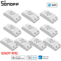 1-10Pcs SONOFF RFR2 WiFi Smart Switch Support RF Control For Smart Home Works with Alexa and Google Home Automation