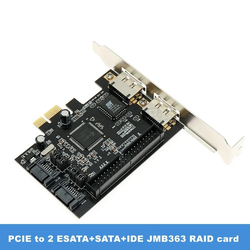 

Адаптер с 2 портами SATA IDE eSATA на PCIe, SATA 2,0 на PCI-E PCI express, конвертер контроллера, плата расширения RAID