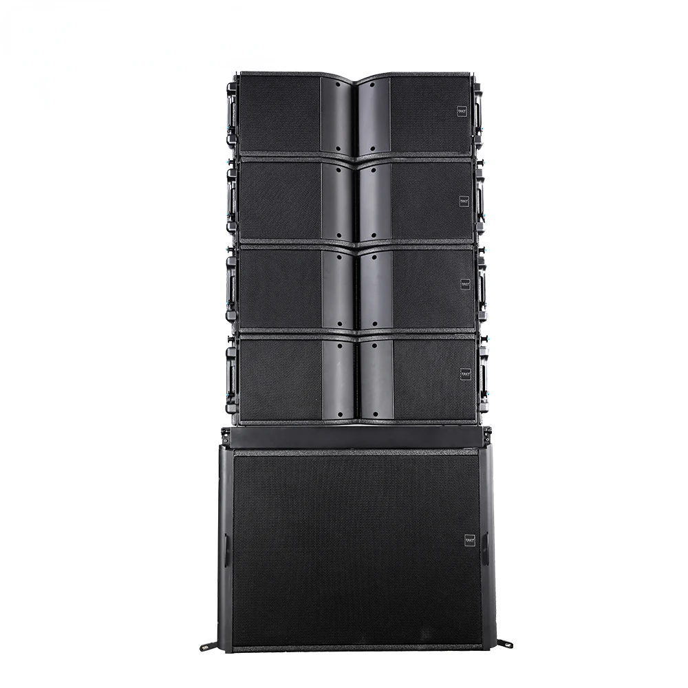 Powered Line Array Speaker Audio System, alta qualidade, Double 8 Polegada Full Range