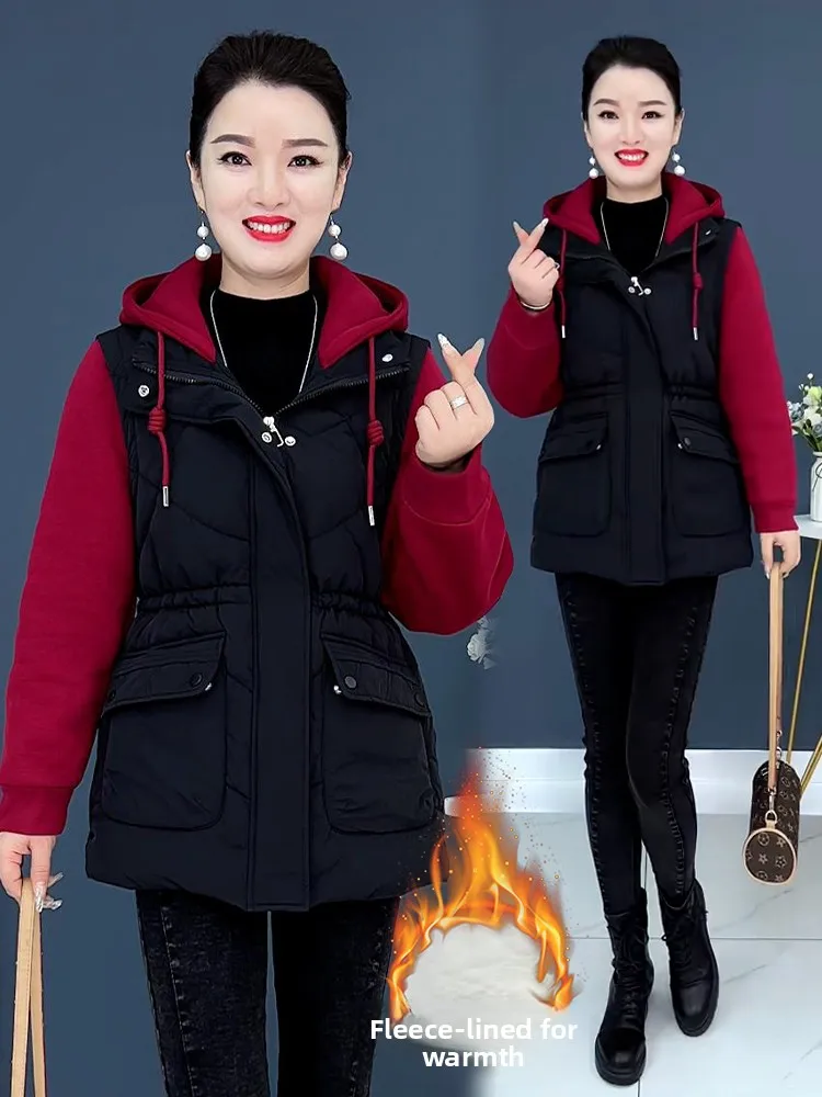 한국 슬레 커뮤터 티엔드 오르트 자에트 여성 겨울 아우터 캐주얼웨어 대형 사이즈 패셔너블 지퍼 클로저 코튼...