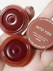 Into You Canned Lip Mud Matte Velvet Whitening Long lasting Lip Frost Lip Glaze Natural Bare Color