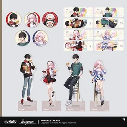 Sunsyea Honkai Star Rail Official Merch miHoYo Original Authentic MWQH Series Badge Acrylic Stand Laser Ticket Dan Heng