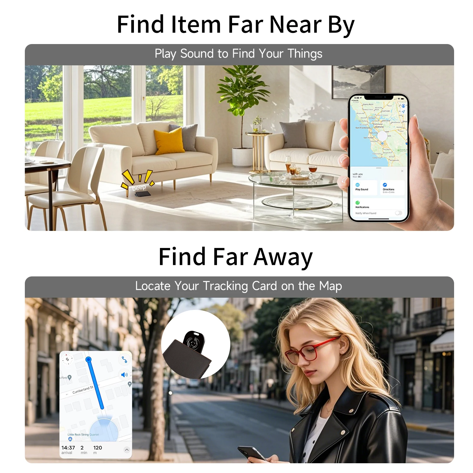 ペット用ミニ Bluetooth ウォレット トラッカー カード ワイヤレス充電は Apple Find My で動作します (iOS のみ) IP68 防水アイテム トラッカー