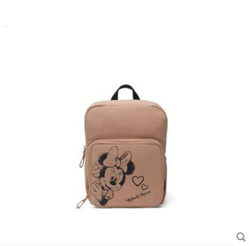 Disney-mochila de dibujos animados de Minnie para niños, bolso de hombro para niña pequeña, regalo para niños