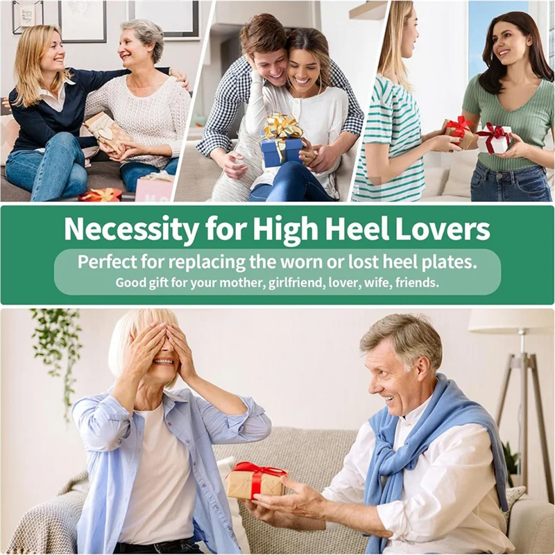 مجموعة بديلة لأطراف الكعب العالي - أطراف كعب انزلاقي على شكل حرف U في 8 مم/9 مم/10 مم/10.5 مم/11 مم/12 مم