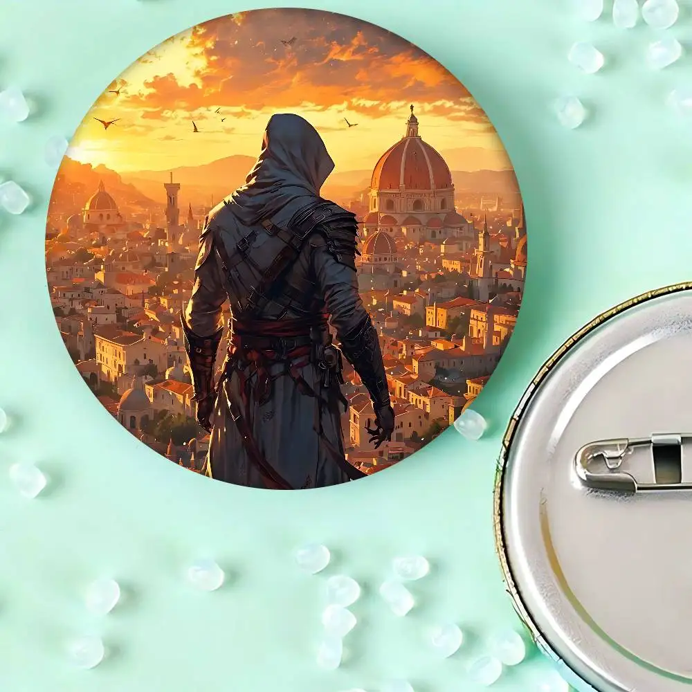 لعبة قاتل S العقيدة دبابيس الإبداعية مضحك جولة المفاجئة في بروش شارة ظهره قبعة اكسسوارات مجوهرات هدايا لصديق #6